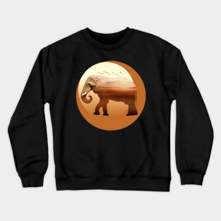 Elephant Animal Forest Wild Jungle Nature World Earth Crewneck Sweatshirt